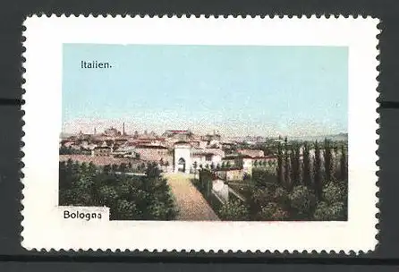 Reklamemarke Serie: Italien, Bologna, Panorama