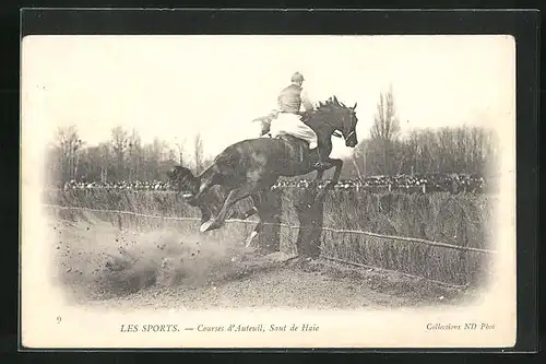 AK Les Sports, Courses d`Auteuil, Saut de Haie, Pferdesport