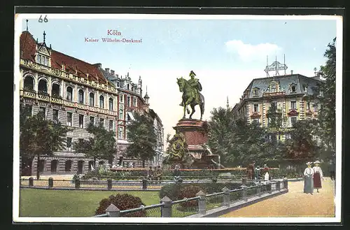 AK Köln-Neustadt, Kaiser Wilhelm-Denkmal