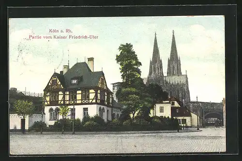 AK Köln, am Kaiser Friedrich-Ufer