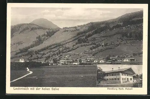 AK Lauterbach, Totalansicht mit der hohen Salve, Handlung Haberl