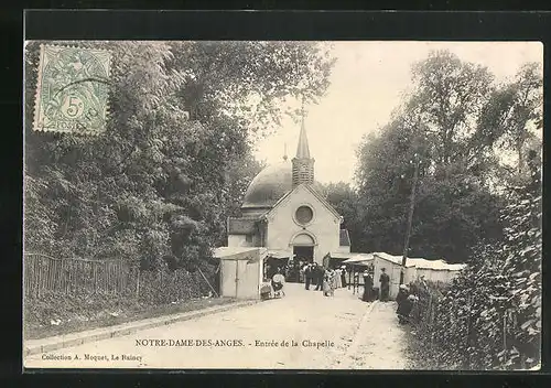 AK Clichy-sous-Bois, Notre-Dame des Anges, Entree de la Chapelle