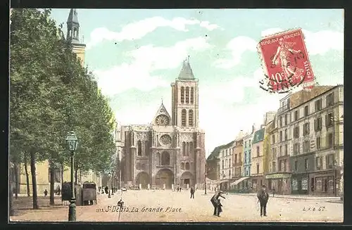 AK St-Denis, La Grande Place, l`Eglise et Boutiques