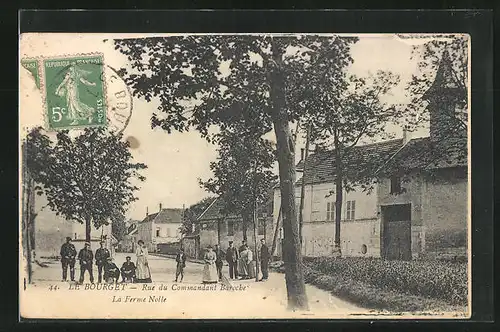 AK Le Bourget, Rue du Commandant Baroche, La Ferme Nolle