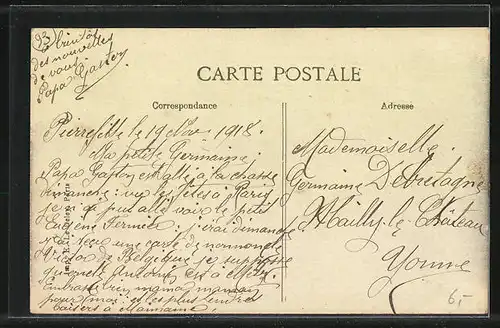 AK Pierrefitte, La Mairie