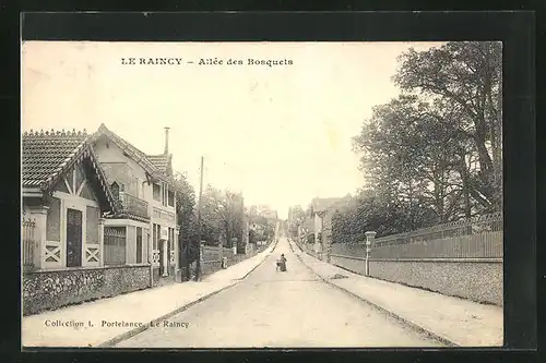 AK Le Raincy, Allée des Bosquets