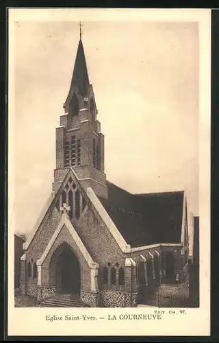 AK La Courneuve, Eglise Saint-Yves