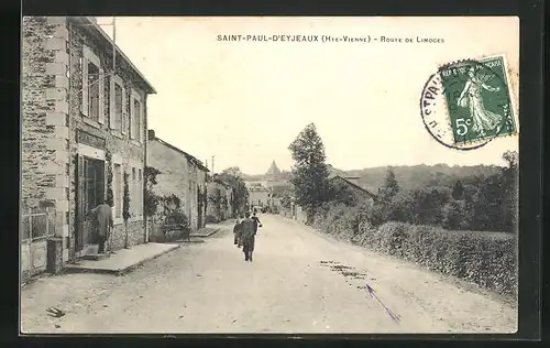 AK Saint-Paul-d`Eyjeaux, Route de Limoges