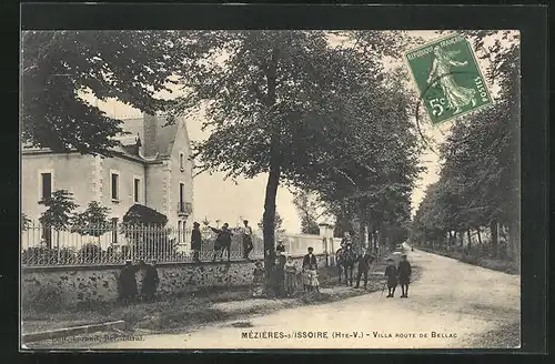 AK Mézières-s /Issoire, Villa, Route de Bellac