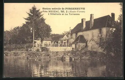 AK Meuzac, Station estivale de Forgeneuve, L`Hotellerie et les Terrasses