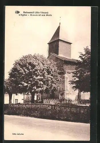 AK Boisseuil, L`Eglise, Monument aux Morts