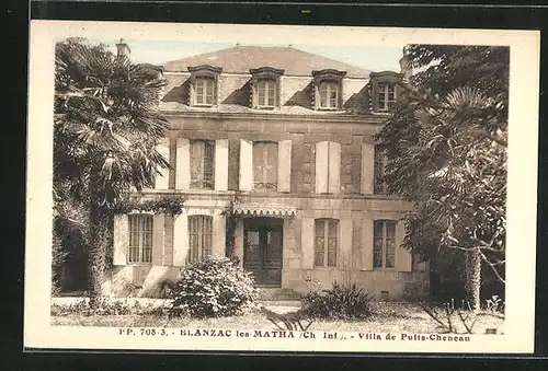 AK Blanzac-les-Matha, Villa de Puits-Cheneau