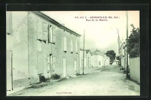 AK Genouille, Rue de la Mairie