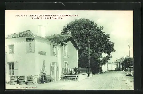 AK Saint-Germain-de-Marencennes, Rue Principale