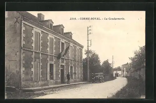 AK Corme-Royal, La Gendarmerie, Facade