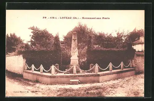 AK Louzac, Monument aux Morts