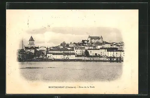 AK Montmoreau, Crue de la Tude, Hochwasser