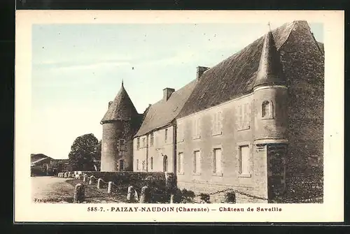 AK Paizay-Naudoin, Château de Saveille