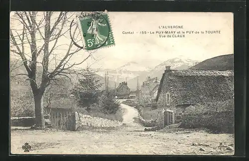 AK Le Claux, Le Puy Mary et le Puy de la Tourte, Vue de Claux