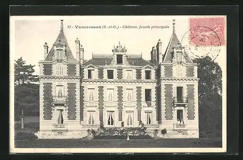 AK Vaucresson, Chateau, facade principale