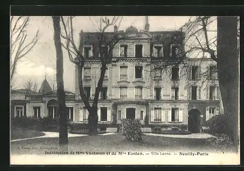 AK Neuilly, Institution de Mme Yeatman et Mlle Easton, Villa Leona