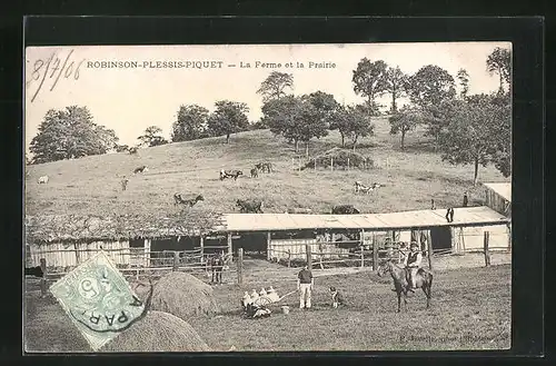 AK Robinson-Plessis-Piquet, La Ferme et la piscine