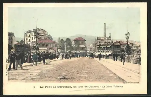 AK Suresnes, Le Pont, Le Mont Valerien