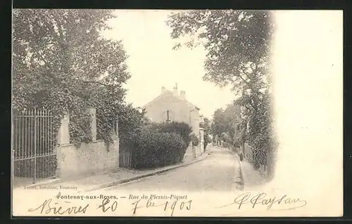 AK Fontenay-aux-Roses, Rue du Plessis-Piquet