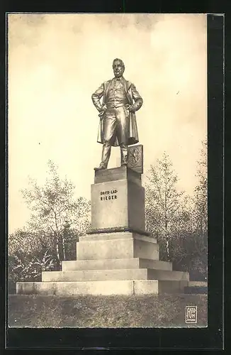 AK Prag / Praha, Kral. Vinohrady, Riegruv pomnik