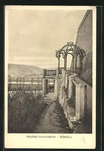 AK Prag / Praha, Prazské Sanatorium, Pergola