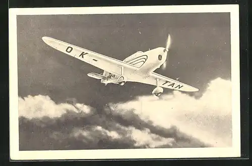AK Flugzeug über den Wolken, Memorial Ing. Jana Kaspara v. Pardubicich