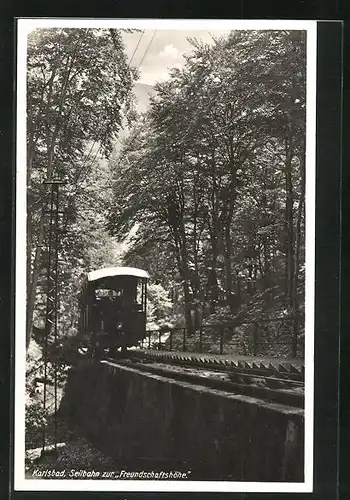 AK Karlsbad, Seilbahn zur Freundschaftshöhe