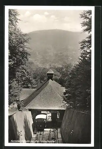 AK Karlsbad, Seilbahn zur Freundschaftshöhe