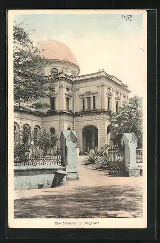 AK Singapore, The Museum, Blick auf das Gebäude