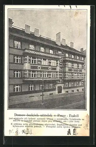 AK Podol, Domov ceských ucitelek v Prace