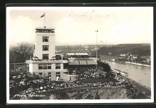 AK Prag / Praha-Barrandov, Restaurant-Terrassen
