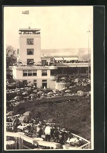 AK Barrandov, Gasthaus mit Terrassen