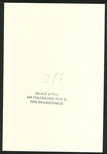 Exlibris von Helmut Arndt für Helmut Arndt, Paar elegant gekleidet