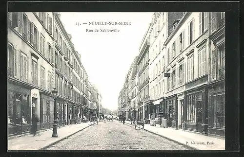 AK Neuilly-sur-Seine, Rue de Sablonville