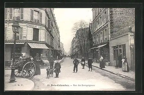 AK Bois-Colombes, Rue des Bourguignons et Chocolat-Vinay