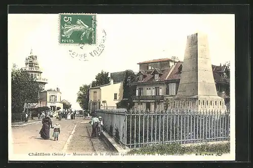 AK Chatillon, Monument de la Defense et la Tour Biret