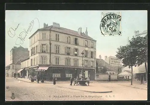 AK Malakoff, Place de la Republique