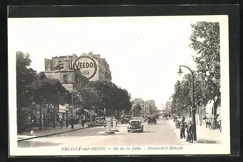 AK Neuilly-sur-Seine, Ile de la Jatte - Boulevard Bineau
