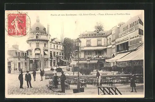 AK Paris, Place d`Armes et Pavillon Bleu