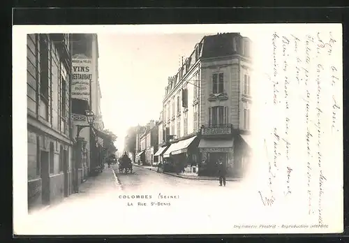 AK Colombes, La Rue St-Denis