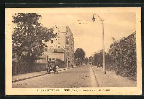 AK Villeneuve-la-Garenne, Avenue de Gennevilliers