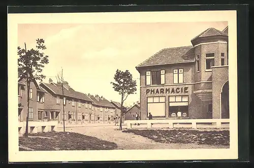 AK Gennevilliers, Cité Jardin, Office public d'H. B. M. du département de la Seine, Pharmacie