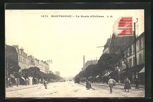 AK Montrouge, la Route d'Orléans
