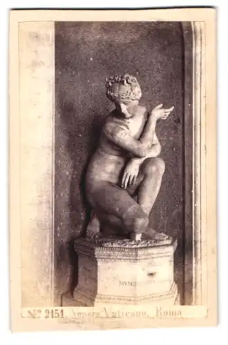 Fotografie Fotograf unbekannt, Rom Vatikan, Ansicht Rom, Venus Staute kniend