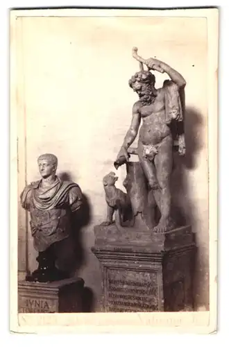 Fotografie Fotograf unbekannt, Rom Vatikan, Ansicht Rom, Statue Silen im Museum